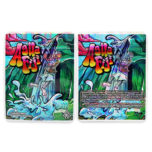 Agua Fiji Holographic Mylar Bags 3.5 Grams