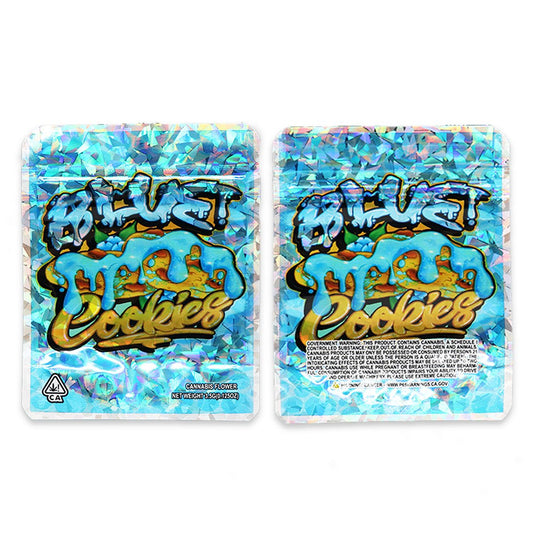 BLUE Cookies 3.5g Mylar Bags - Marijuana packaging bags