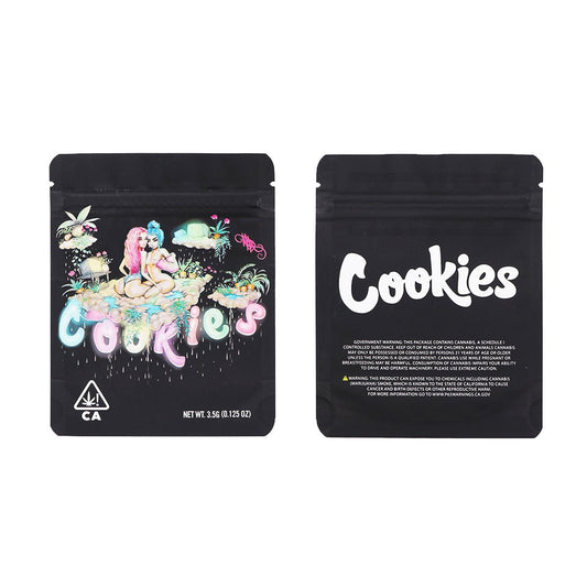 Cookies Flowers Holographic Mylar Bags 3.5 Grams