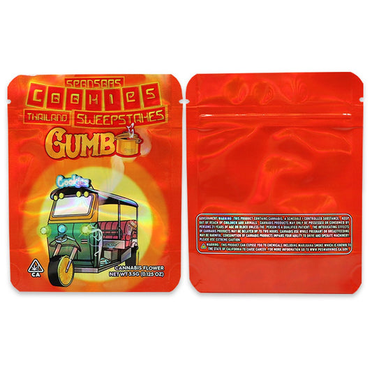 Cookies Gumbo Holographic Mylar Bags 3.5 Grams