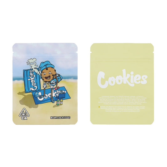 Cookies on Beach Holographic Mylar Bags 3.5 Grams