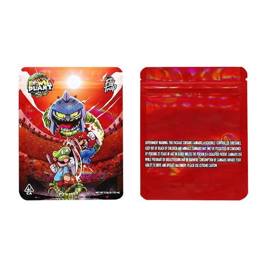 Fly Trap Power Plant Holographic Mylar Bags 3.5 Grams