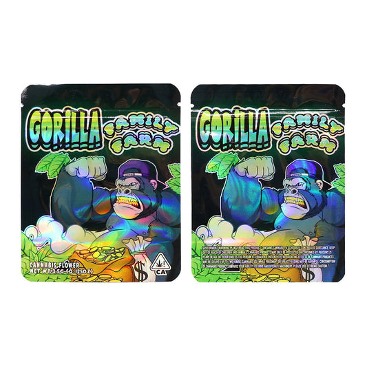 Gorilla Family Farm Weed Mylar Bags 3.5 Grams
