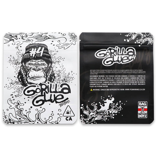 Gorilla Glue 3.5G Mylar Bags Holographic - Custom420bagPackaging & Storage