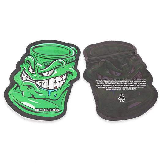 Green Monster Grin SFX Mylar Bags 3.5 Grams - Custom 420 bagPackaging & Storage