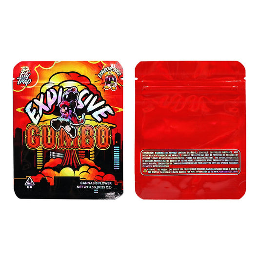 Gumbo Explosive Boyz Holographic Mylar Bags 3.5 Grams