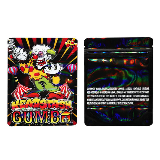 Gumbo Headstash Holographic Mylar Bags 3.5 Grams