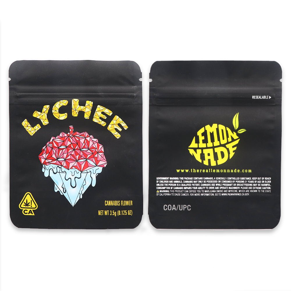 LYCHEE 3.5G Mylar Bags Holographic - Custom420bagPackaging & Storage