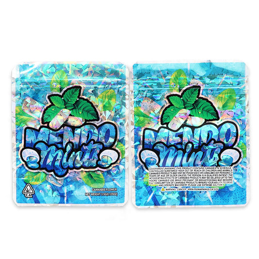 Mendo Mints Holographic Mylar Bags 3.5 Grams