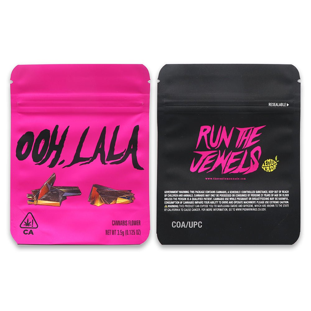 OOH LALA Run The Jewels 3.5G Mylar Bags Holographic - Custom420bagPackaging & Storage