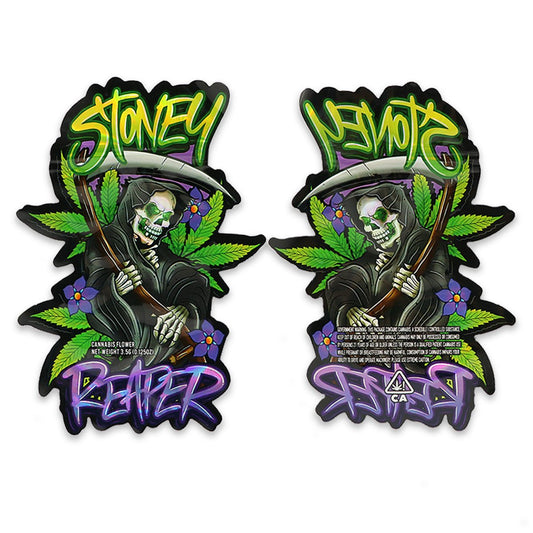 Stoney Reaper Holographic Weed Mylar Bags 3.5 Grams