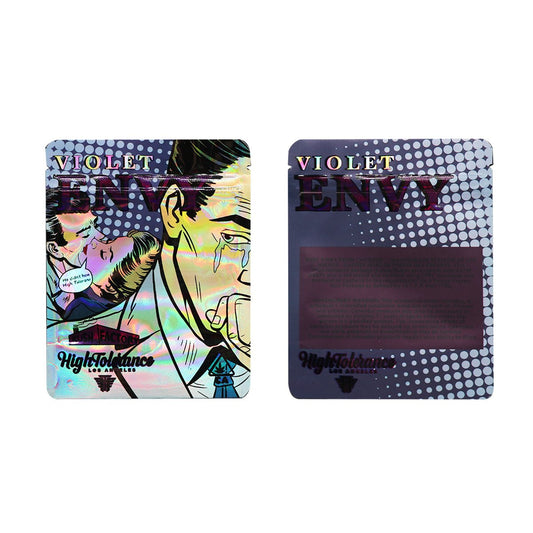 Violet Envy Holographic Mylar Bags 3.5 Grams