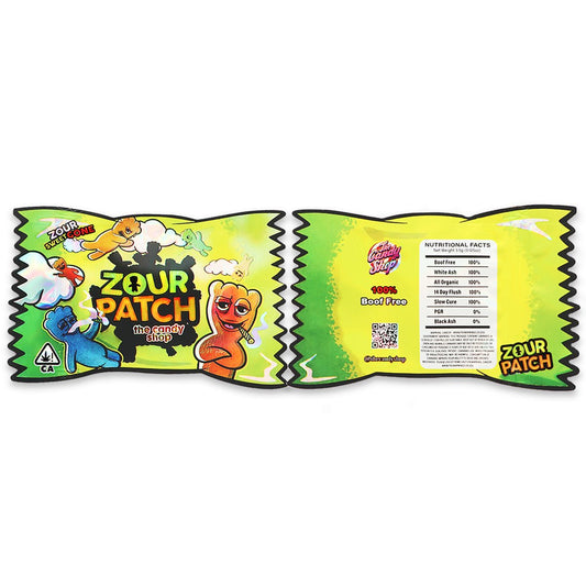 Zour Patch Sweet Cone Holographic Mylar Bags 3.5 Grams - Custom 420 bagPackaging & Storage