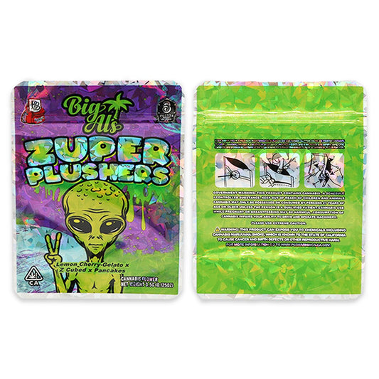 Zuper Plushers Weed Mylar Bags 3.5 Grams